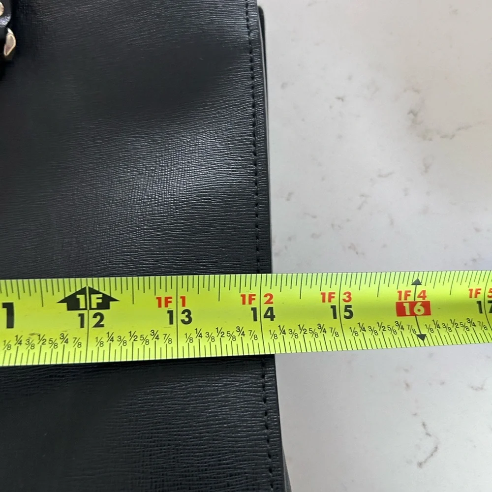 Furla Chain-link Black Saffiano Leather Tote - Picture 6 of 11